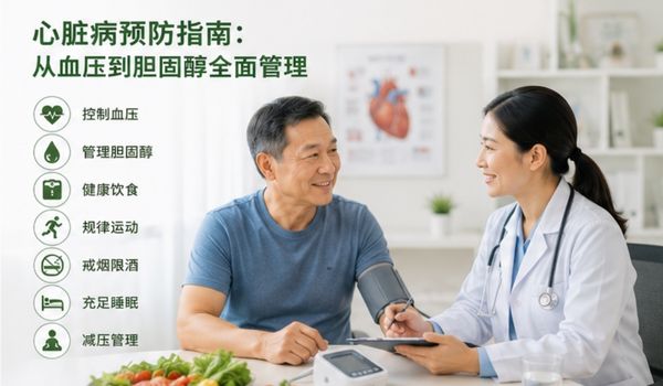 心脏病预防指南：从血压到胆固醇全面管理